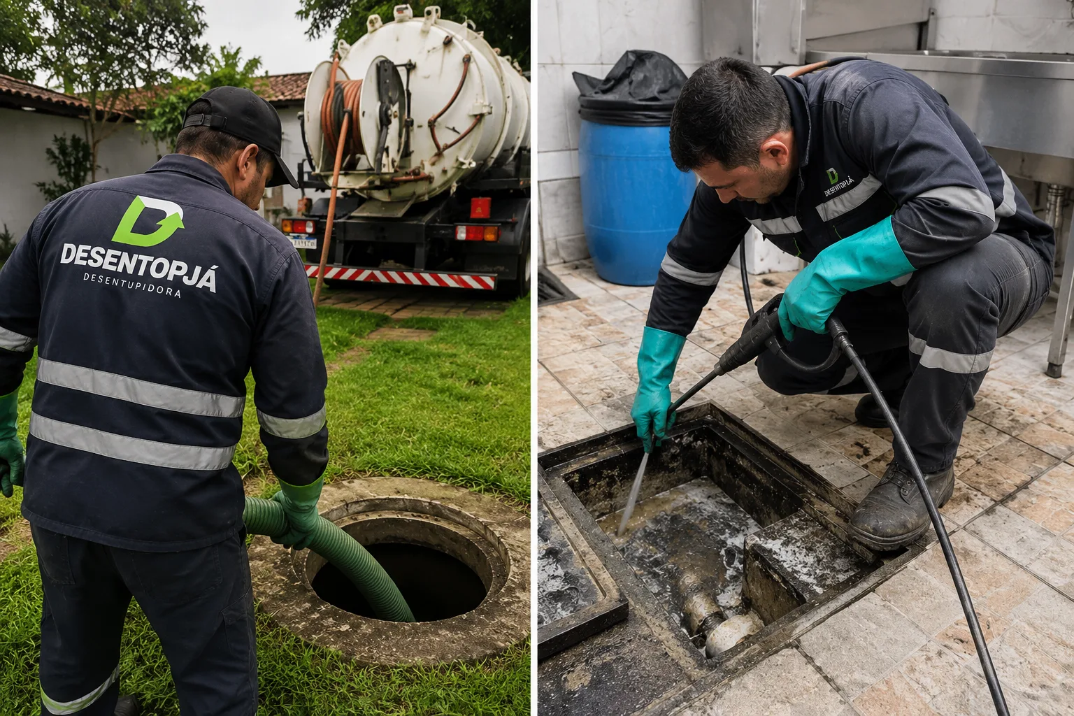 Desentupimento de Caixa de Gordura